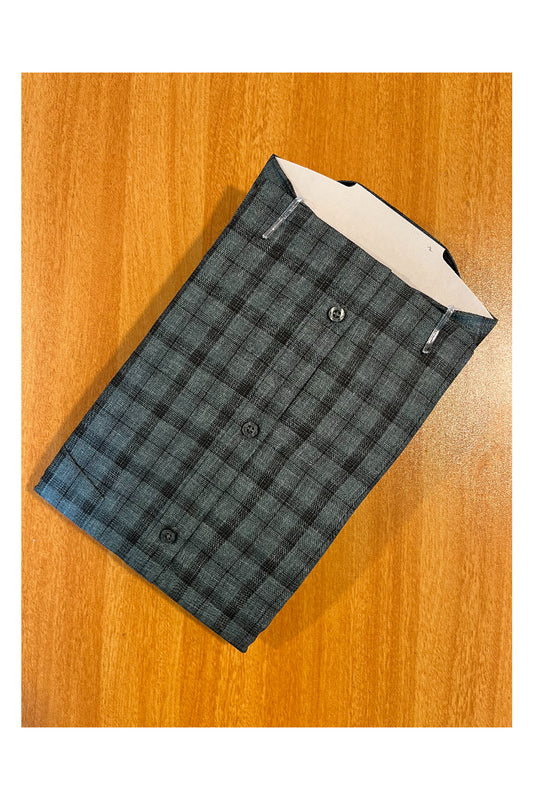 Pure Cotton Blue Check Shirt (46 FS)