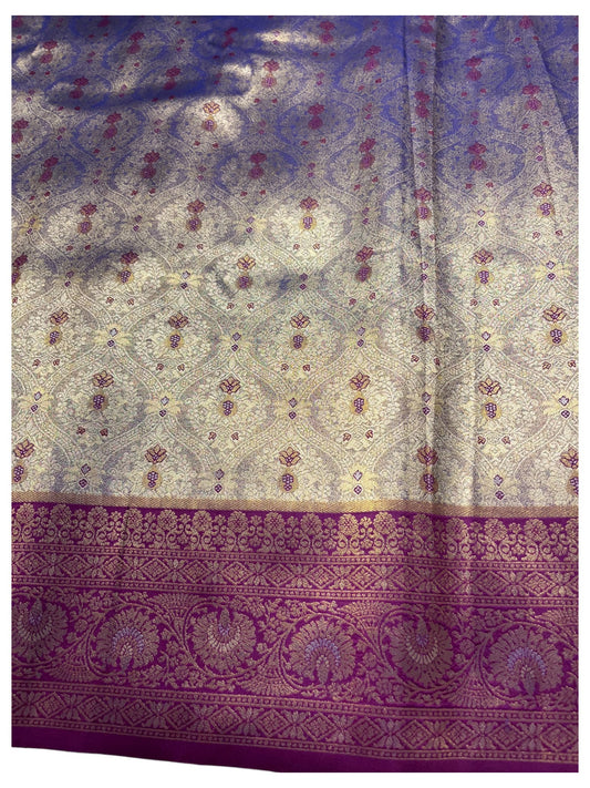 Southloom Semi Silk Saree with Woven Work on Body and Borders