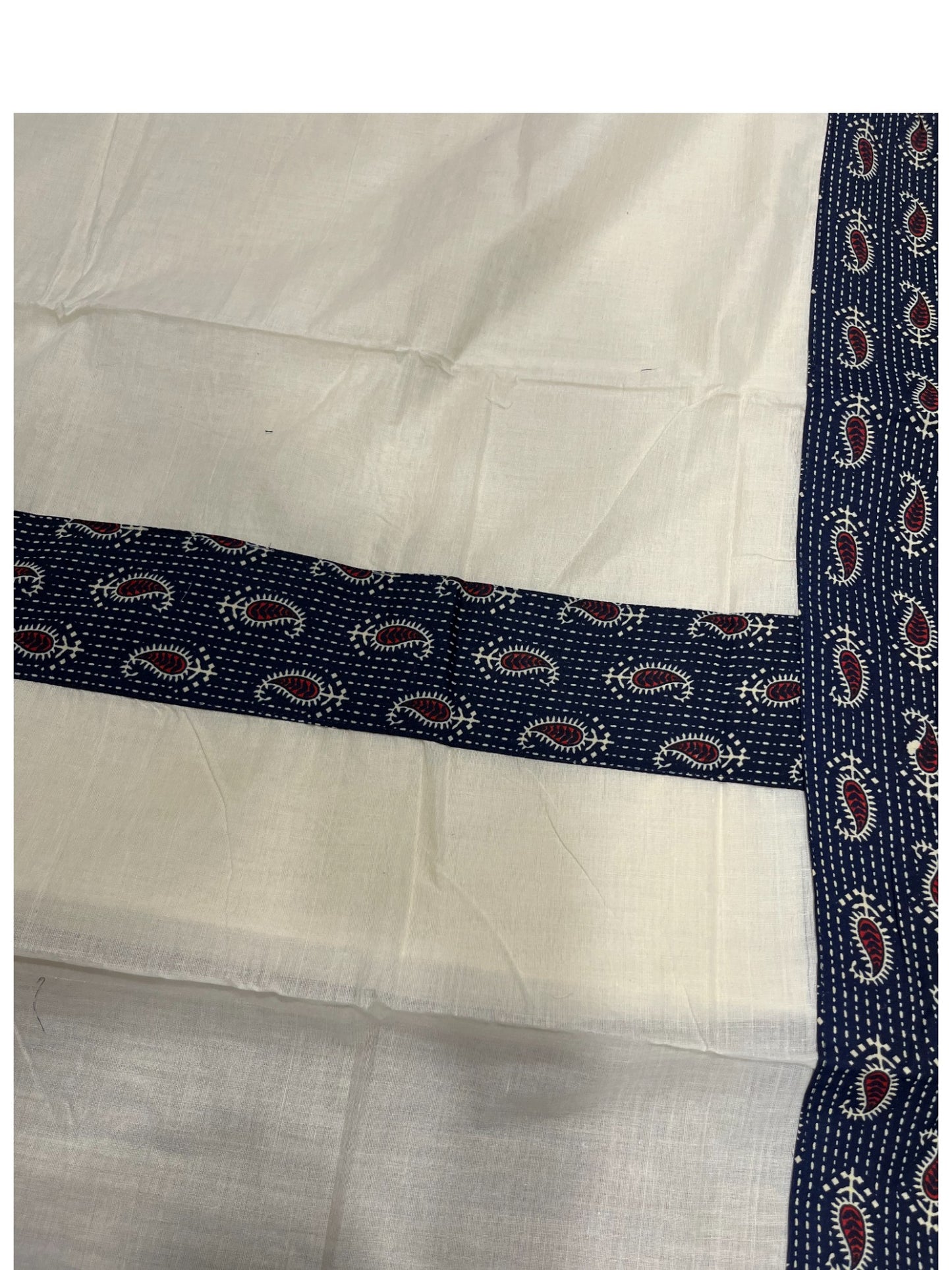 Southloom Cotton Kerala Saree with Ajrakh Printed