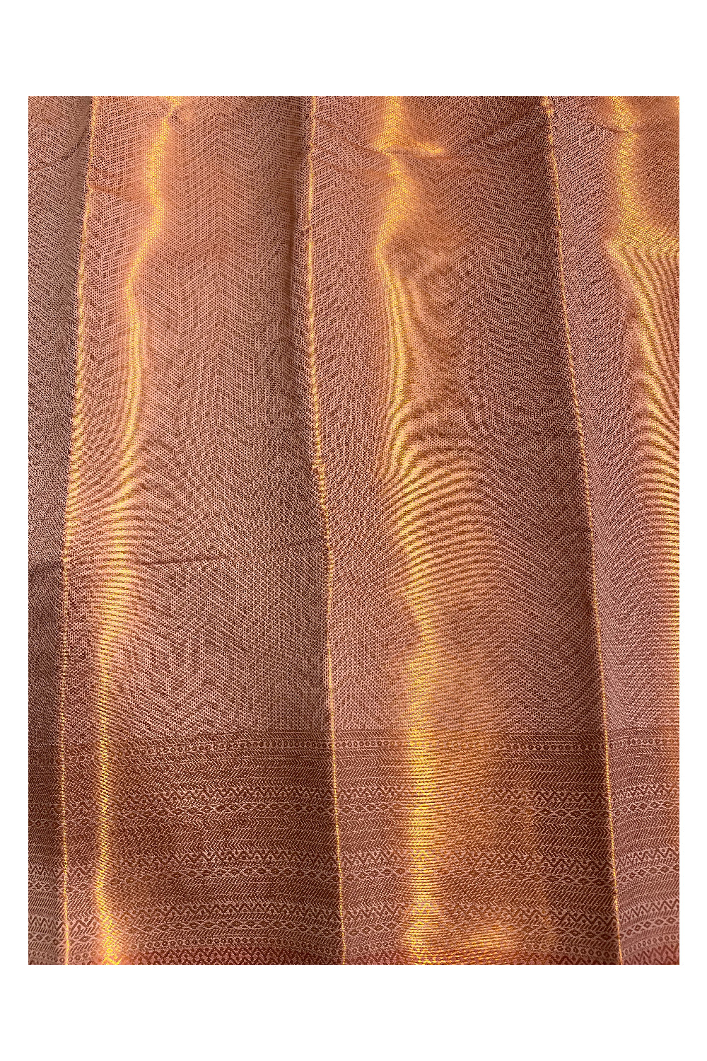 Southloom Banarasi Silk Brocade Bridal Saree WIth Woven Borders And Blouse Piece in Beige and Gold
