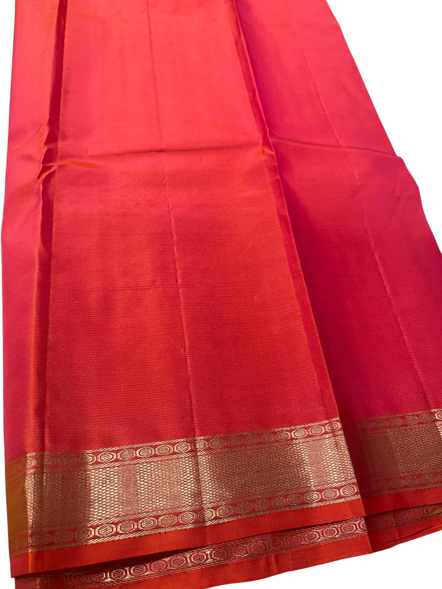 Southloom Pure Handloom Bridal Kanchipuram Silk Saree with Korvai Work(Yellow&Red)