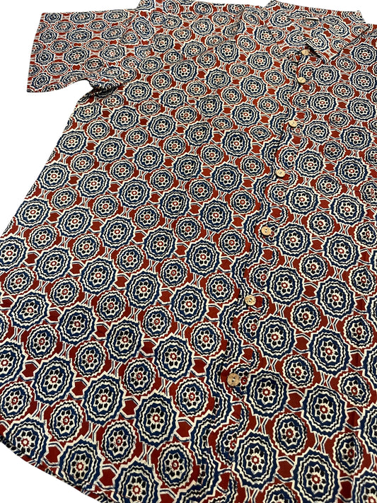 Southloom Jaipur Pure Cotton Printed Shirt For Men (4XL)