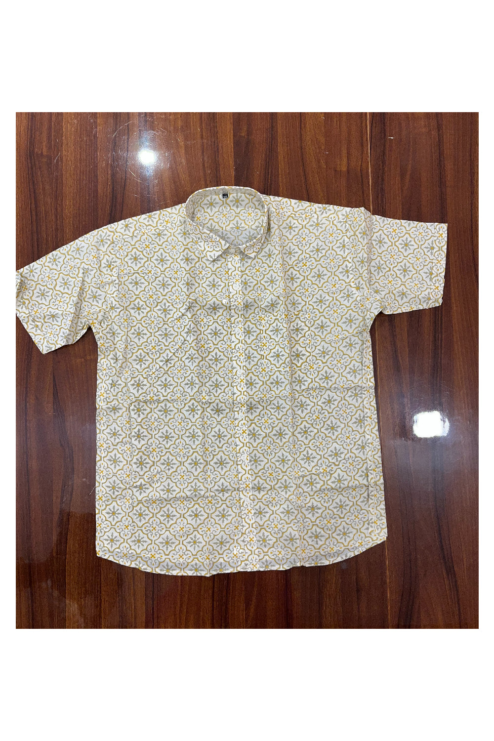 Southloom Jaipur Pure Cotton Printed Shirt For Men (3XL)