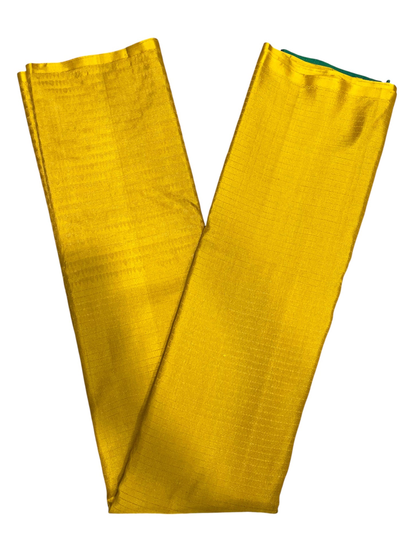 Southloom Premium Handloom Bridal Kanchipuram Silk Saree with Koravi Works (Yellow & Green)