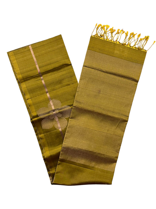 Southloom Pure Handloom Bridal Kanchipuram Silk Saree with Korvai Work