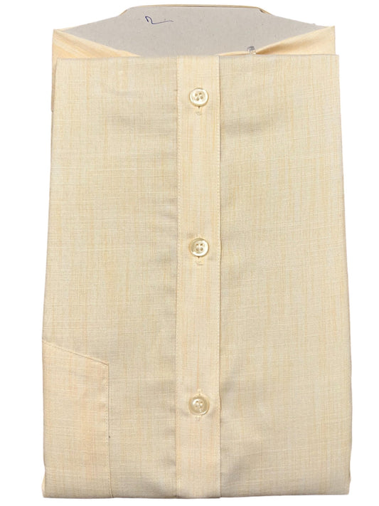 Southloom Pure Cotton Beige Plain Shirt (44 FS)