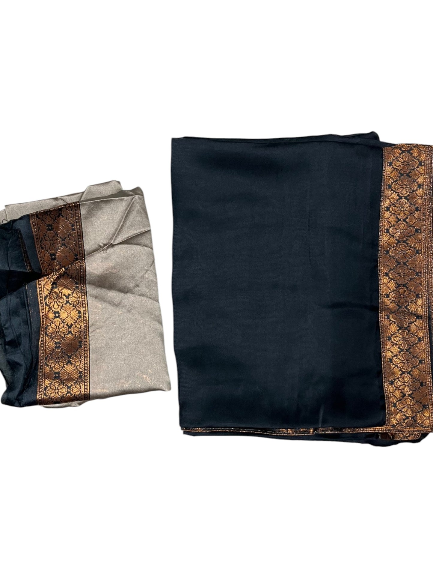 Southloom Semi Silk Dhavani Set with Pavada and Brown Blouse PieceSLDHAVANI SL542