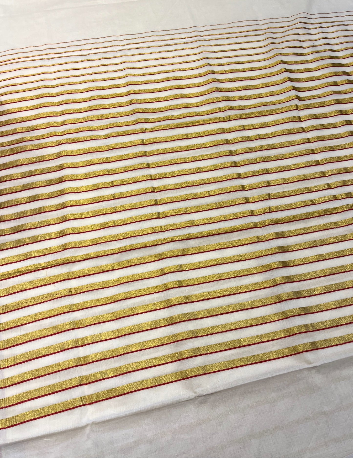 Southloom Puliyilakkara Maroon and Gold Kasavu Kerala Saree with Woven Blouse