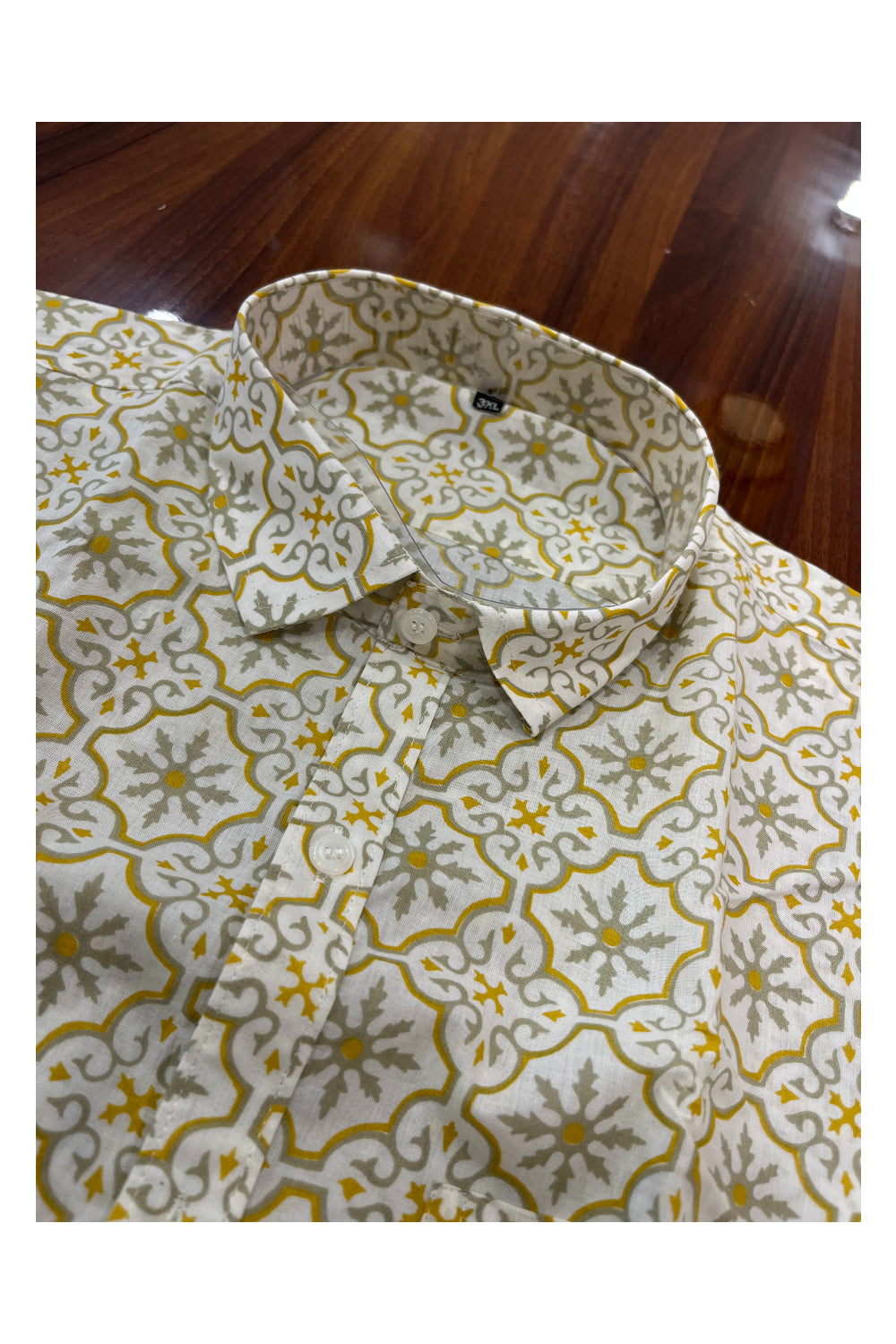 Southloom Jaipur Pure Cotton Printed Shirt For Men (3XL)