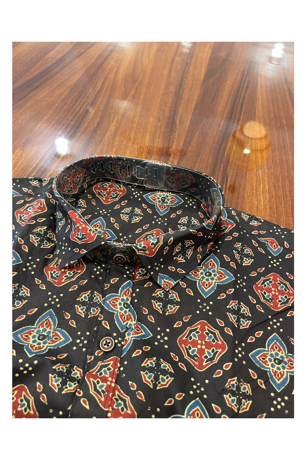 Southloom Jaipur Pure Cotton Printed Shirt For Men (XL)
