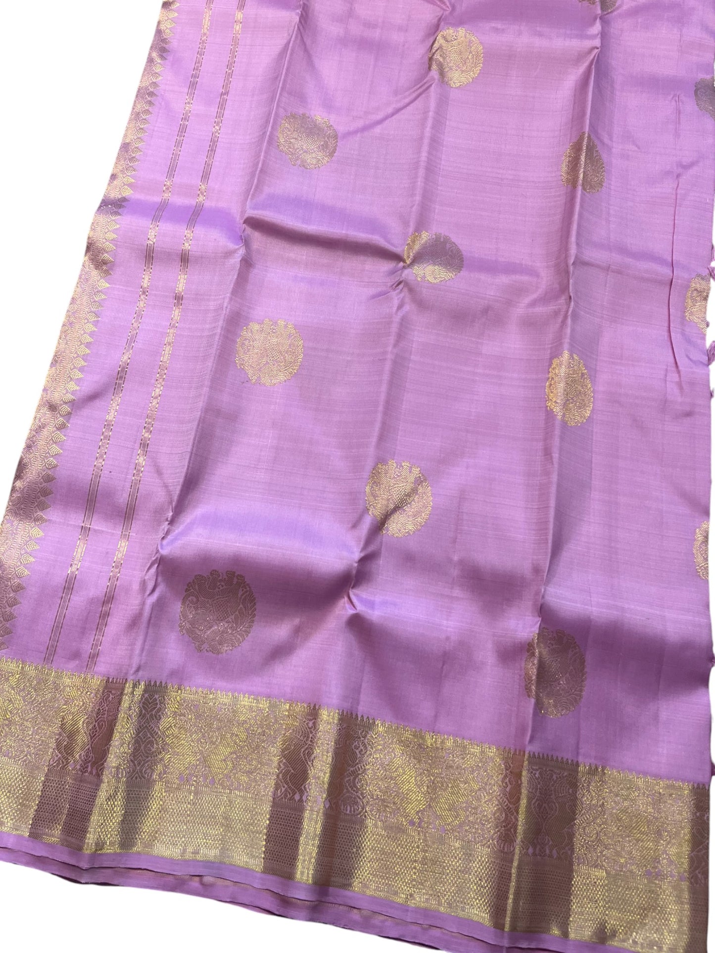 Southloom Premium Bridal Handloom Kanchipuram Silk Saree With Korvai Works (Pink)