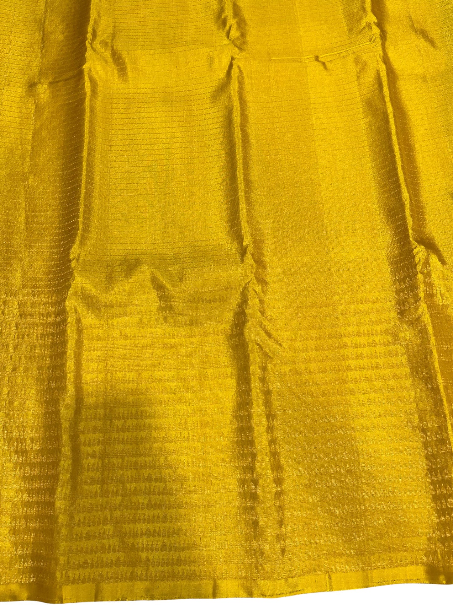 Southloom Premium Handloom Bridal Kanchipuram Silk Saree with Koravi Works (Yellow & Green)