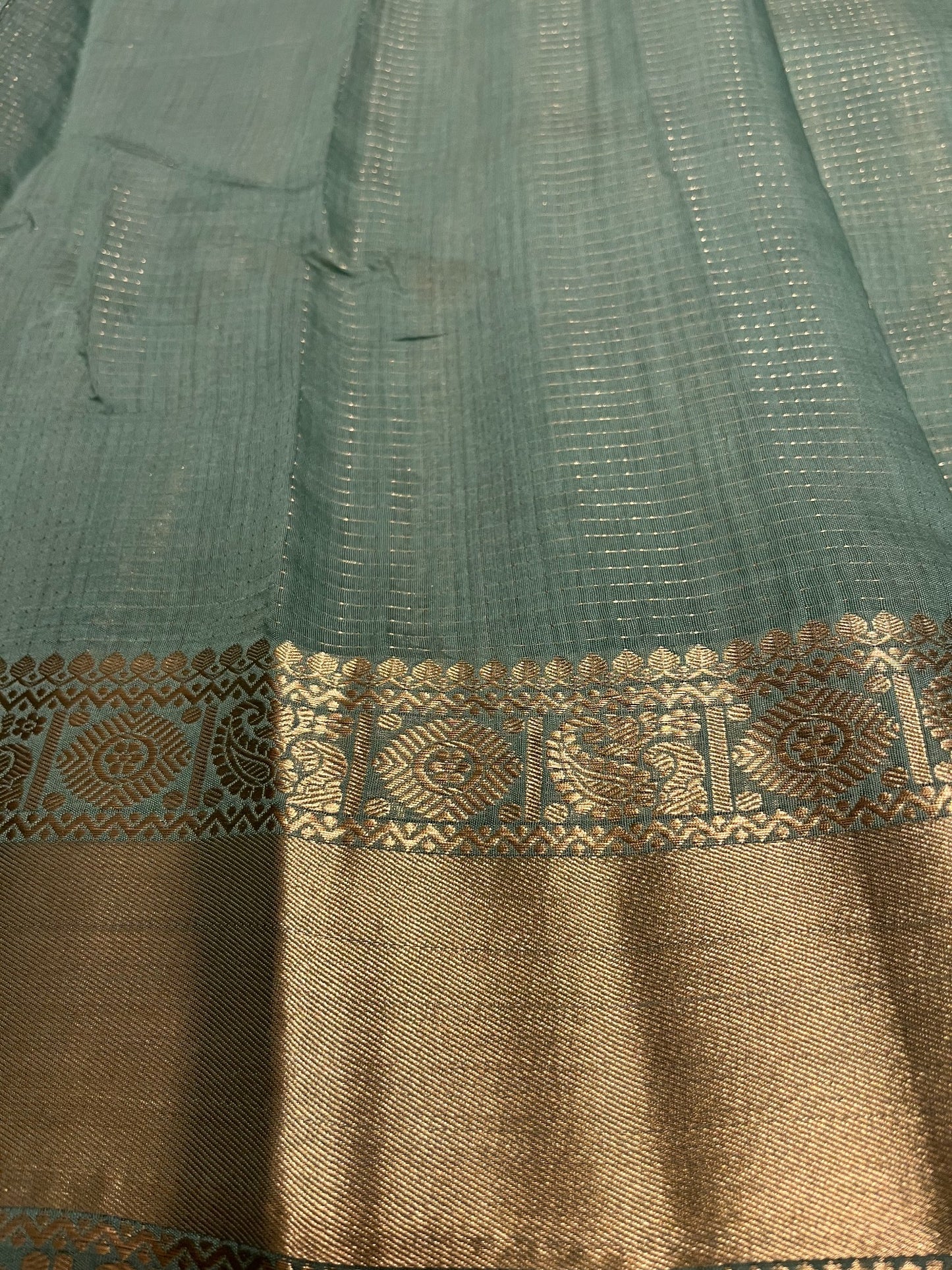 Southloom Georgete Banarasi Silk Saree with Woven Work on Body and Borders