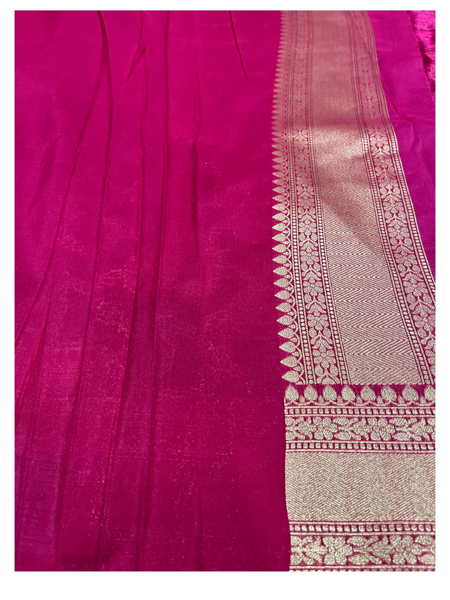 Southloom Banarasi Silk Saree with Woven Work on Body and Borders