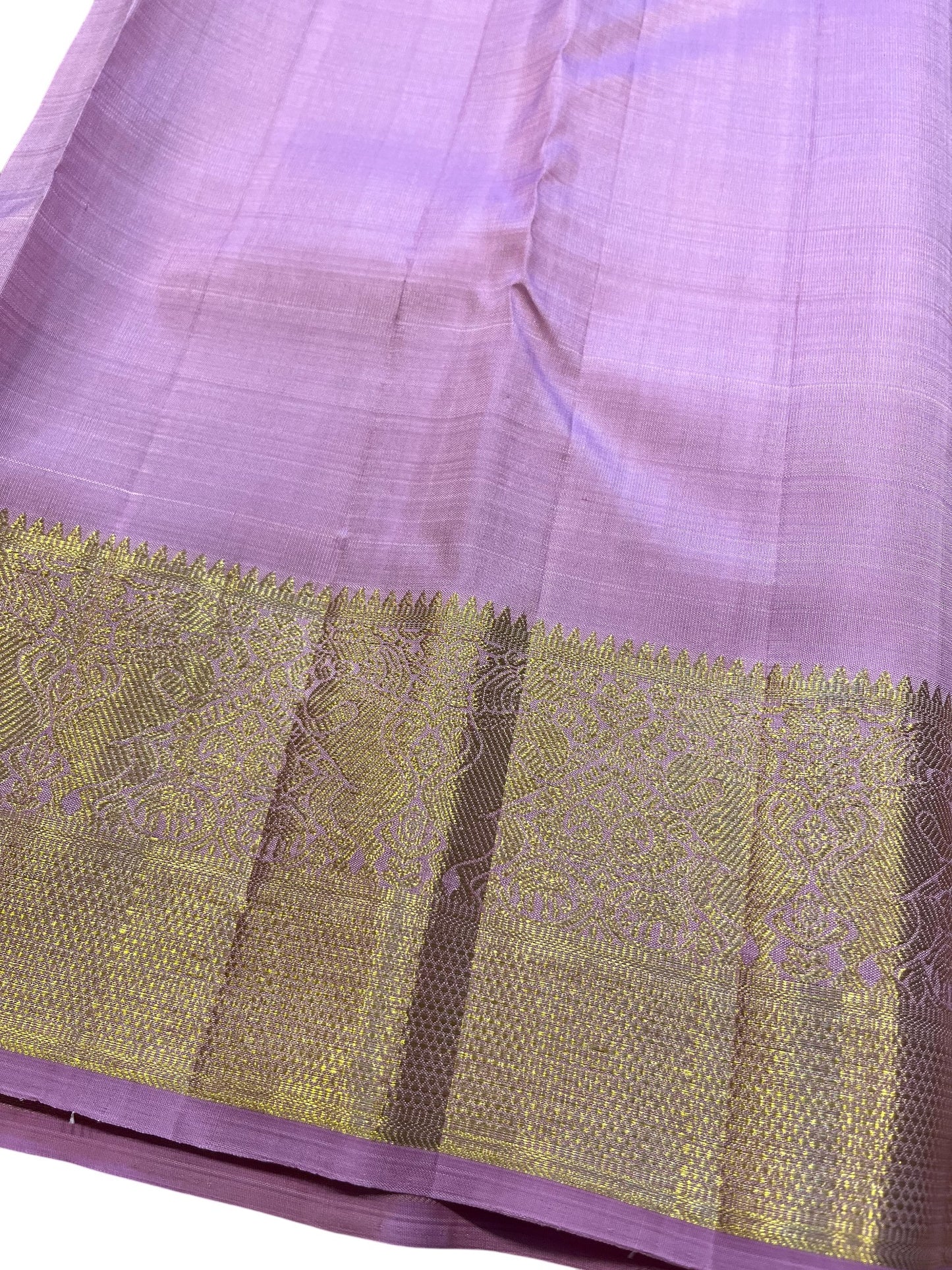 Southloom Premium Bridal Handloom Kanchipuram Silk Saree With Korvai Works (Pink)