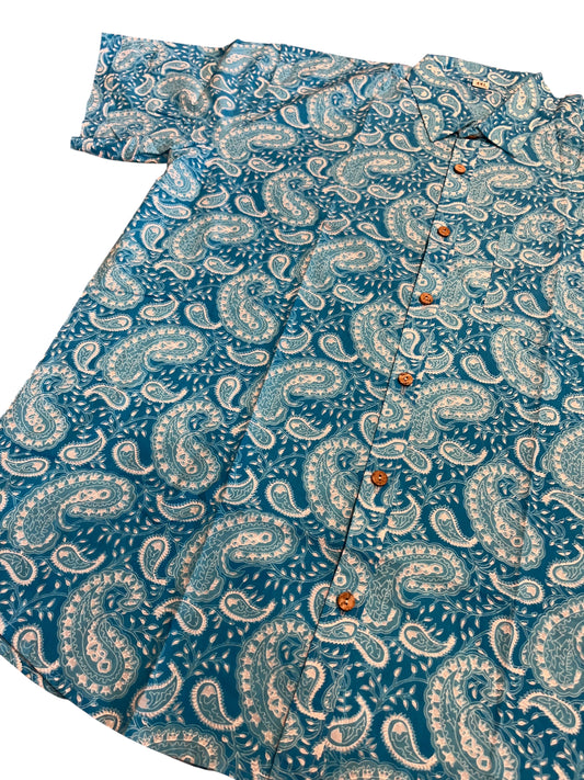 Southloom Jaipur Pure Cotton Printed Shirt For Men (4XL)