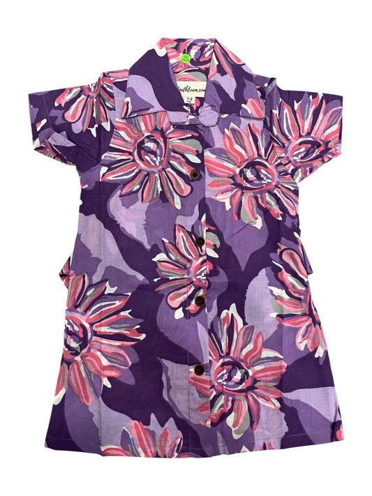 Southloom Pure Cotton Jaipur Printed Frocks for Girls (Age 1-2)