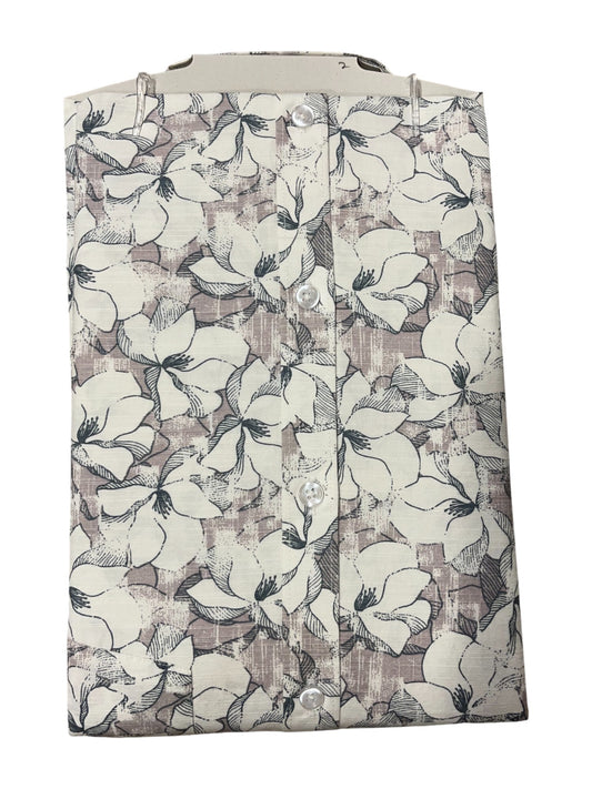 Southloom Pure Cotton Off-White Printed Shirt (XL FS)