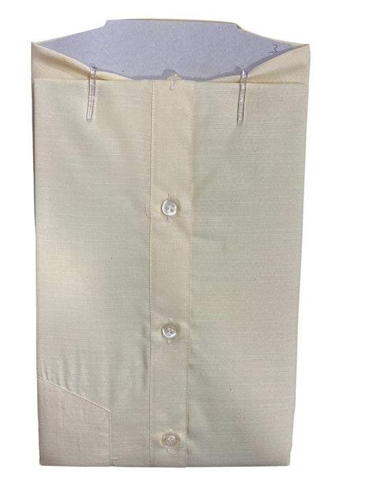 Pure Cotton Yellow plain Shirt (38 HS)