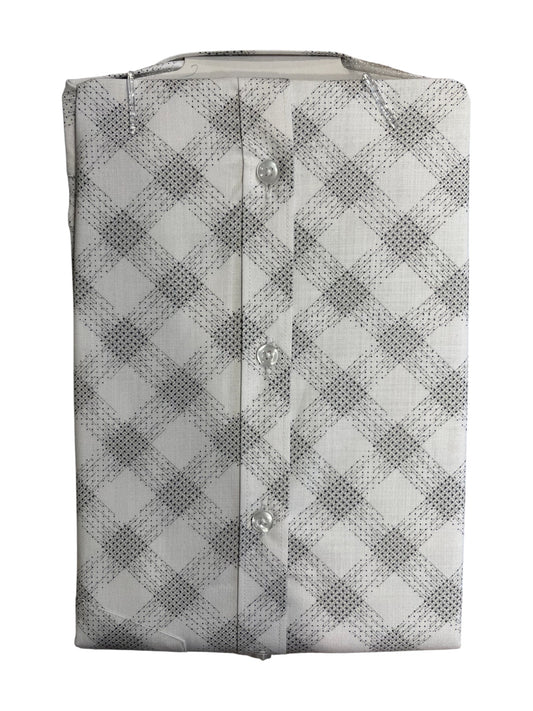 Southloom Pure Cotton Off-White Printed Shirt (38 HS)