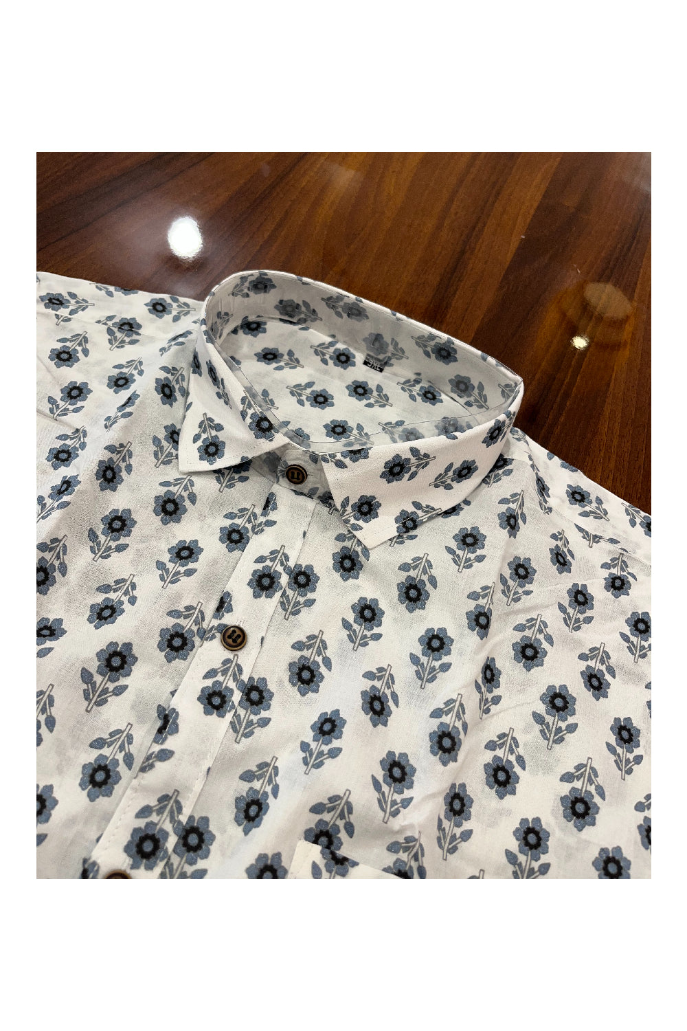 Southloom Jaipur Pure Cotton Printed Shirt For Men (3XL)