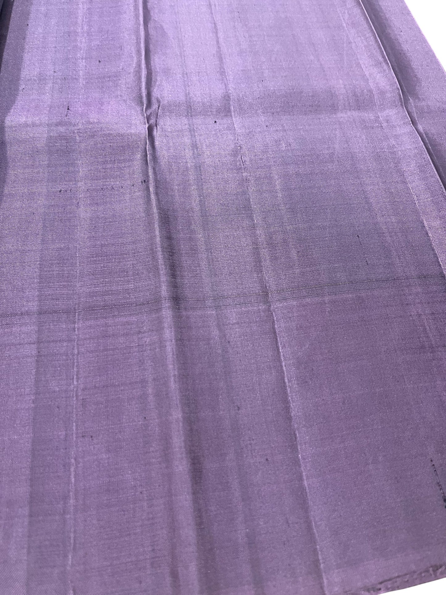 Southloom Pure Handloom Bridal Kanchipuram Silk Saree with Korvai Work(Gray & Lavander)