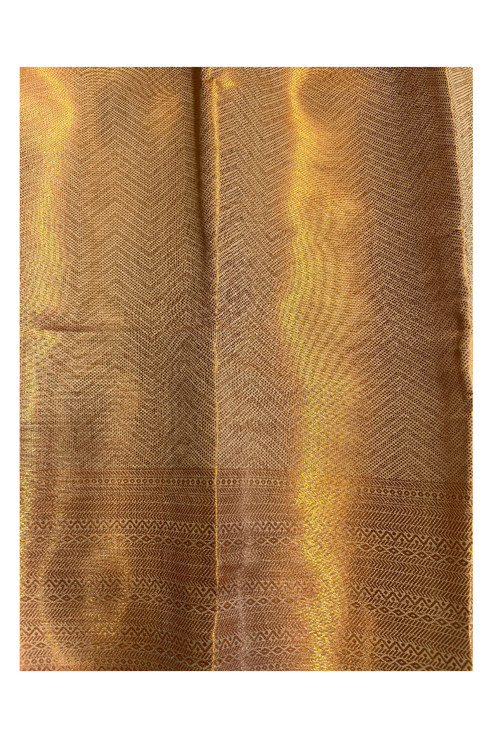 Southloom Banarasi Silk Brocade Bridal Saree WIth Woven Borders And Blouse Piece in Gold And Yellow