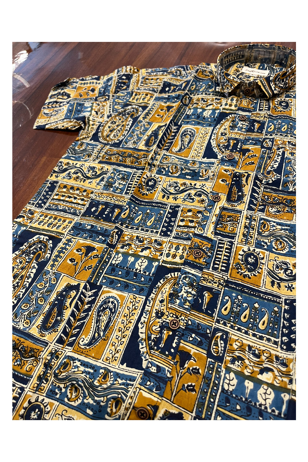 Southloom Jaipur Pure Cotton Printed Shirt For Men (Large)