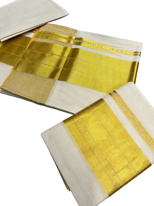 Southloom Super Premium Balaramapuram Handloom Cotton Unakkupaavu Wedding Pudava Set Mundu