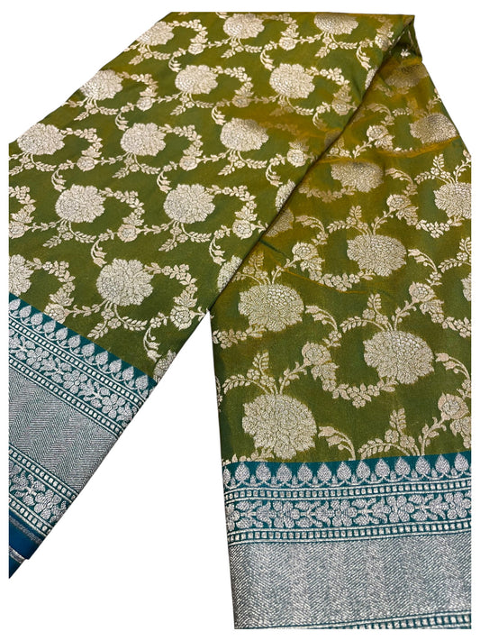 Southloom Banarasi Silk Saree with Woven Work on Body and Borders