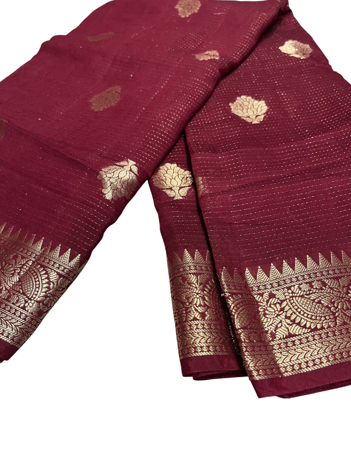 Southloom Georgete Banarasi Silk Saree with Woven Work on Body and Borders