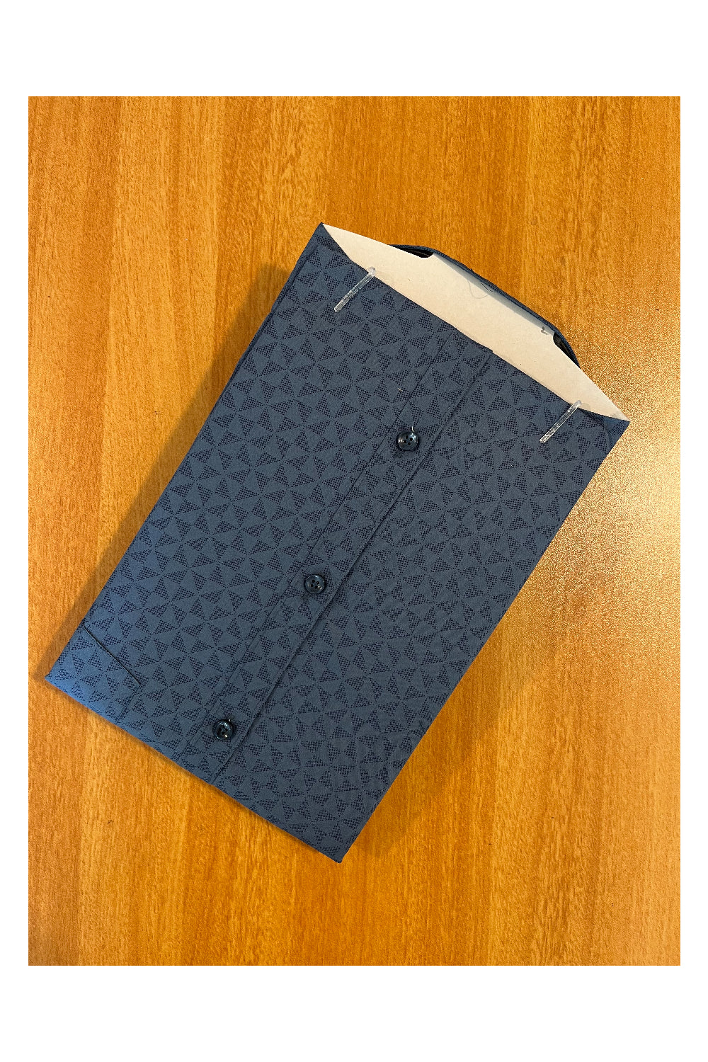 Pure Cotton Blue Printed Shirt SLSHIRT 44 HS