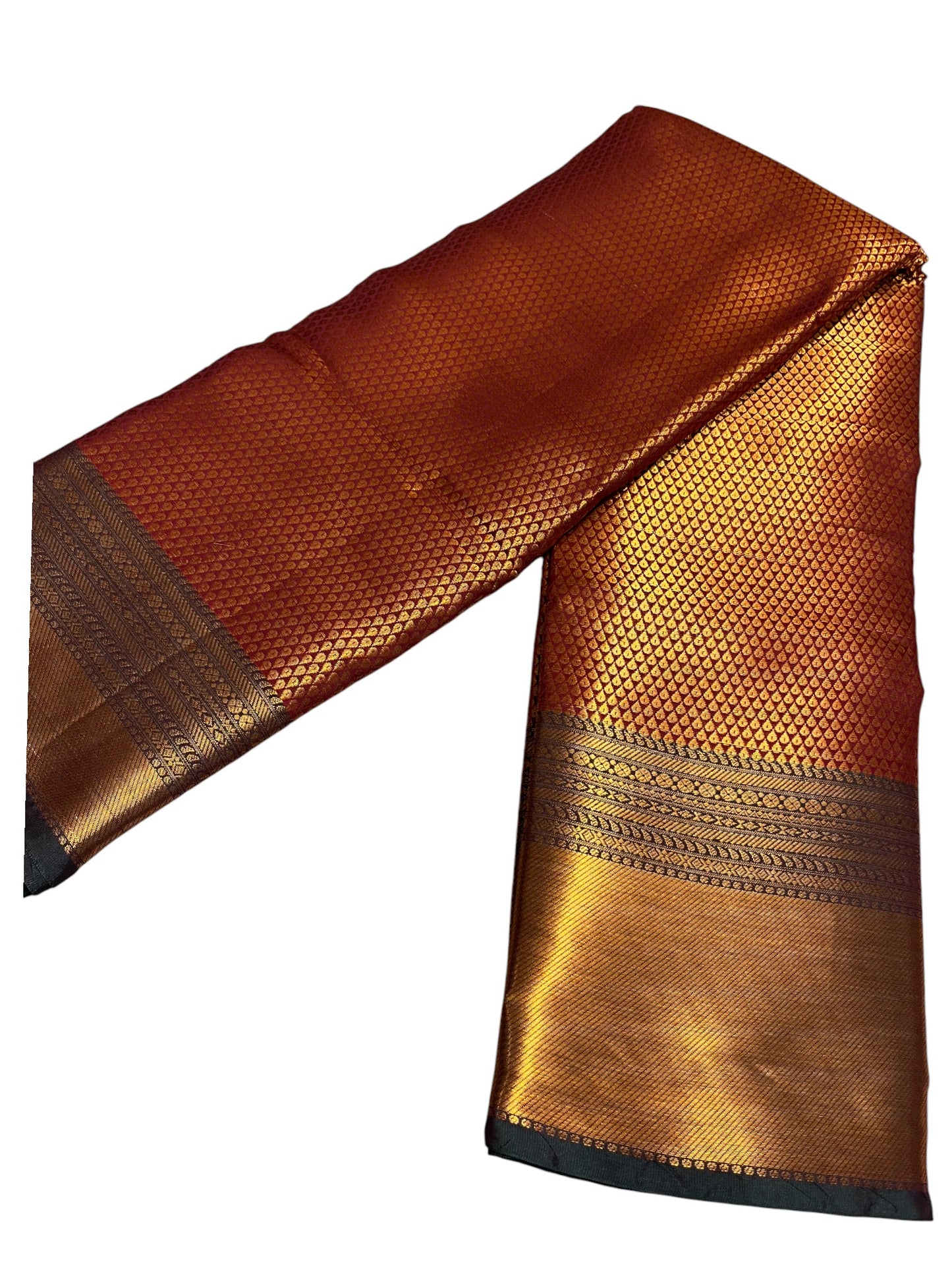 Southloom Premium Semi Silk Zari Work Brocade Saree in Bridal Maroon with Matching Pallu