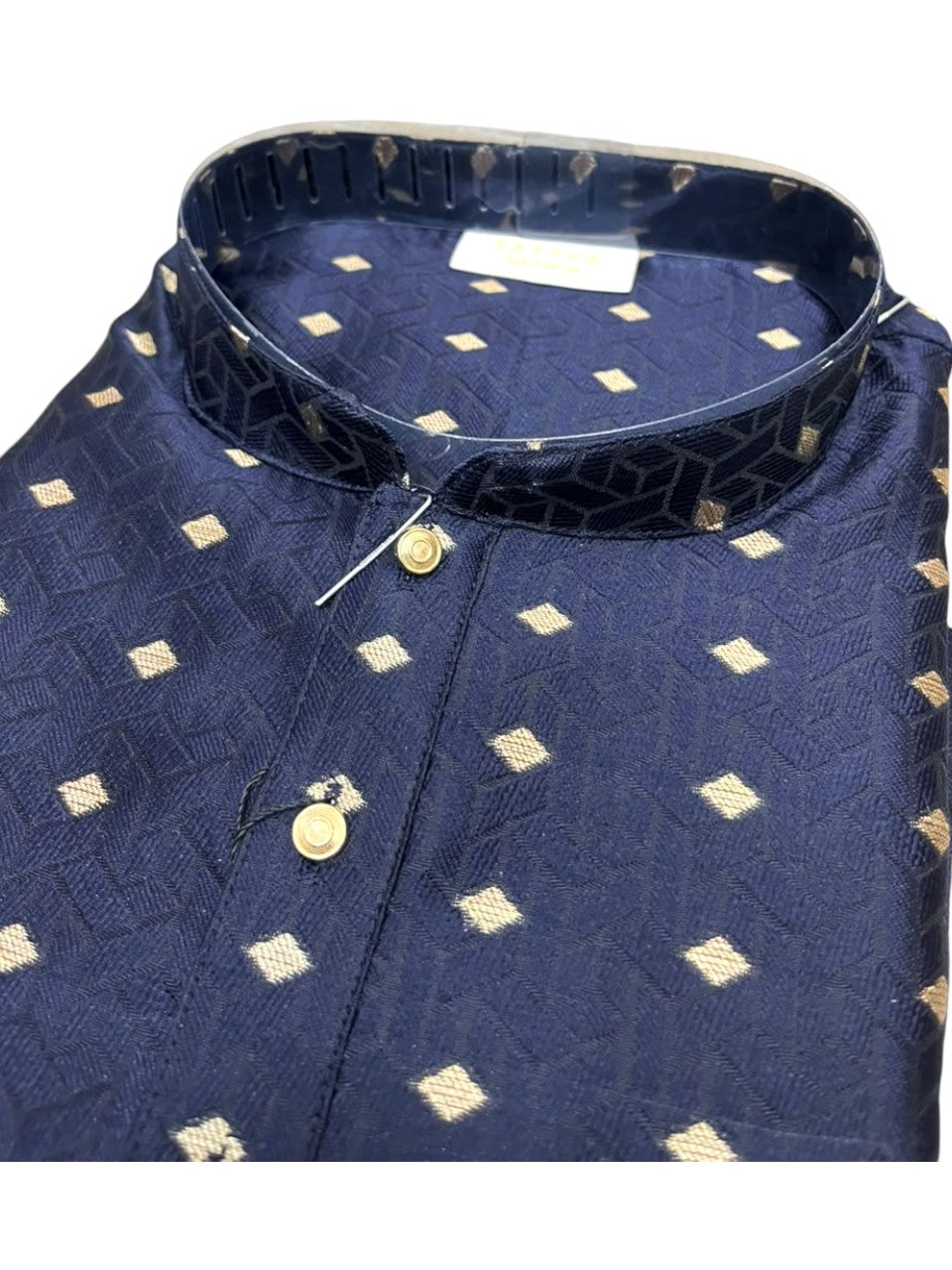Southloom Blue woven Semi Silk Short Kurta for Men SL590
