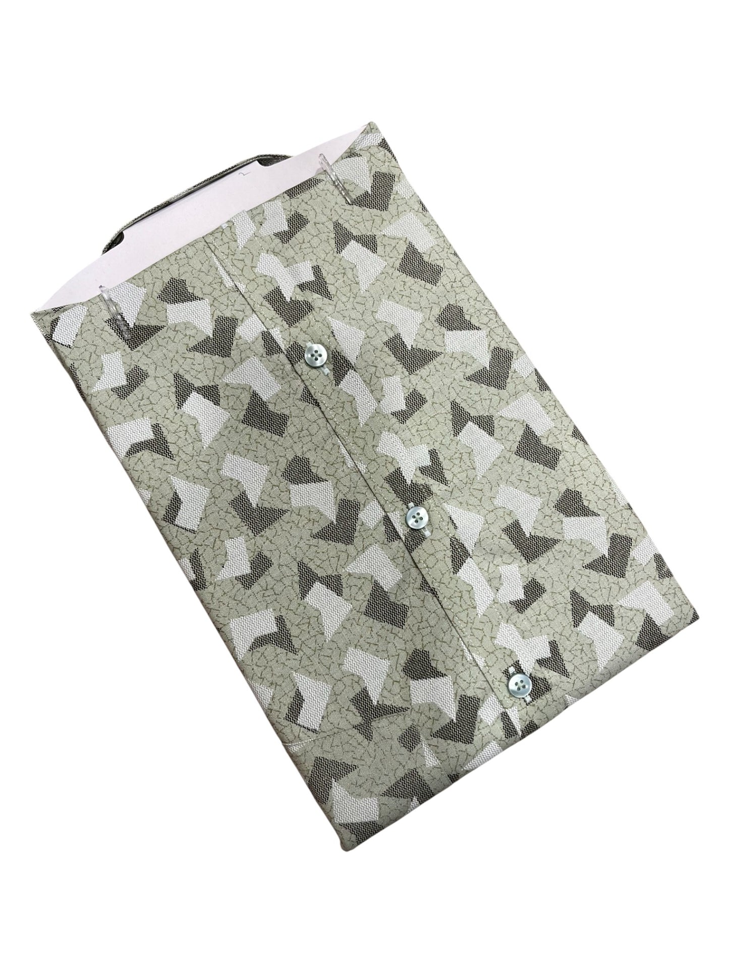 Southloom Pure Cotton Green Printed Shirt SLSHIRT 42 HS