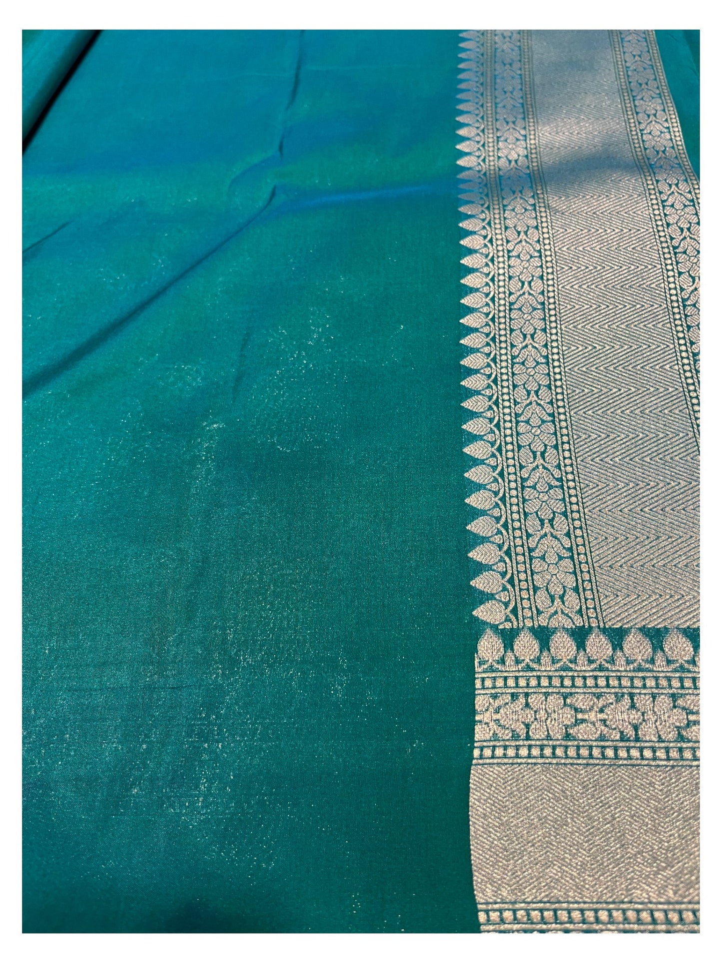 Southloom Banarasi Silk Saree with Woven Work on Body and Borders