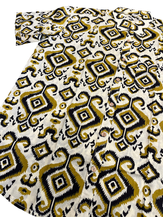 Southloom Jaipur Pure Cotton Printed Shirt For Men (4XL)