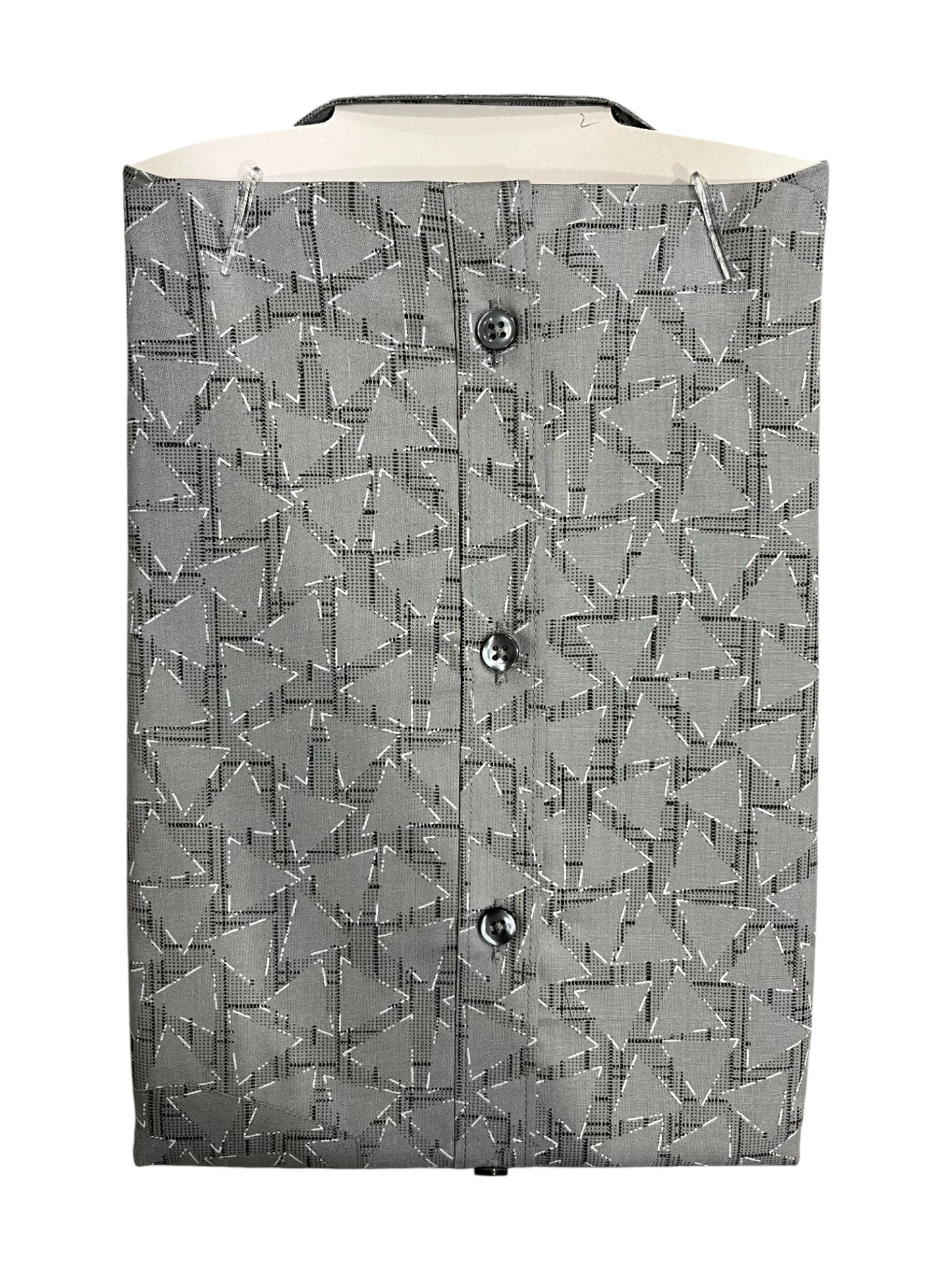 Southloom Pure Cotton Gray Printed Shirt (38 HS)