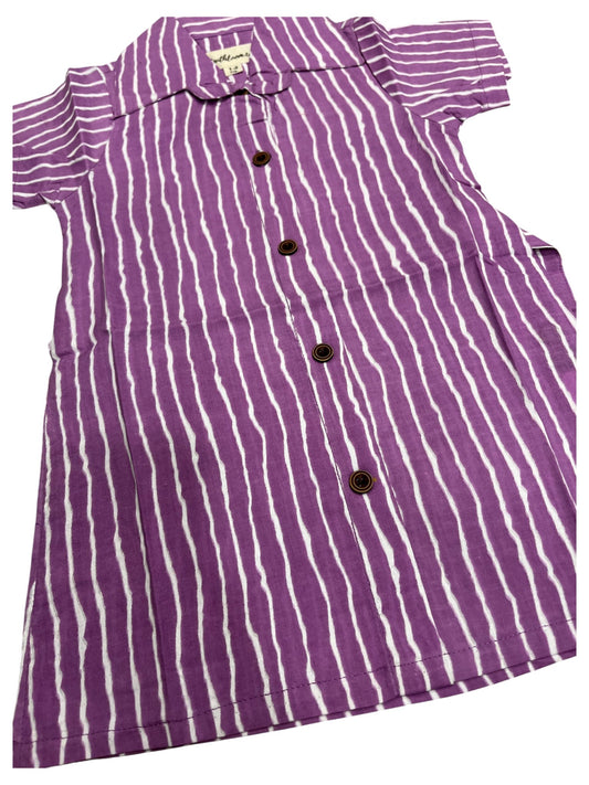 Southloom Pure Cotton Jaipur Printed Frocks for Girls (Age 1-2)