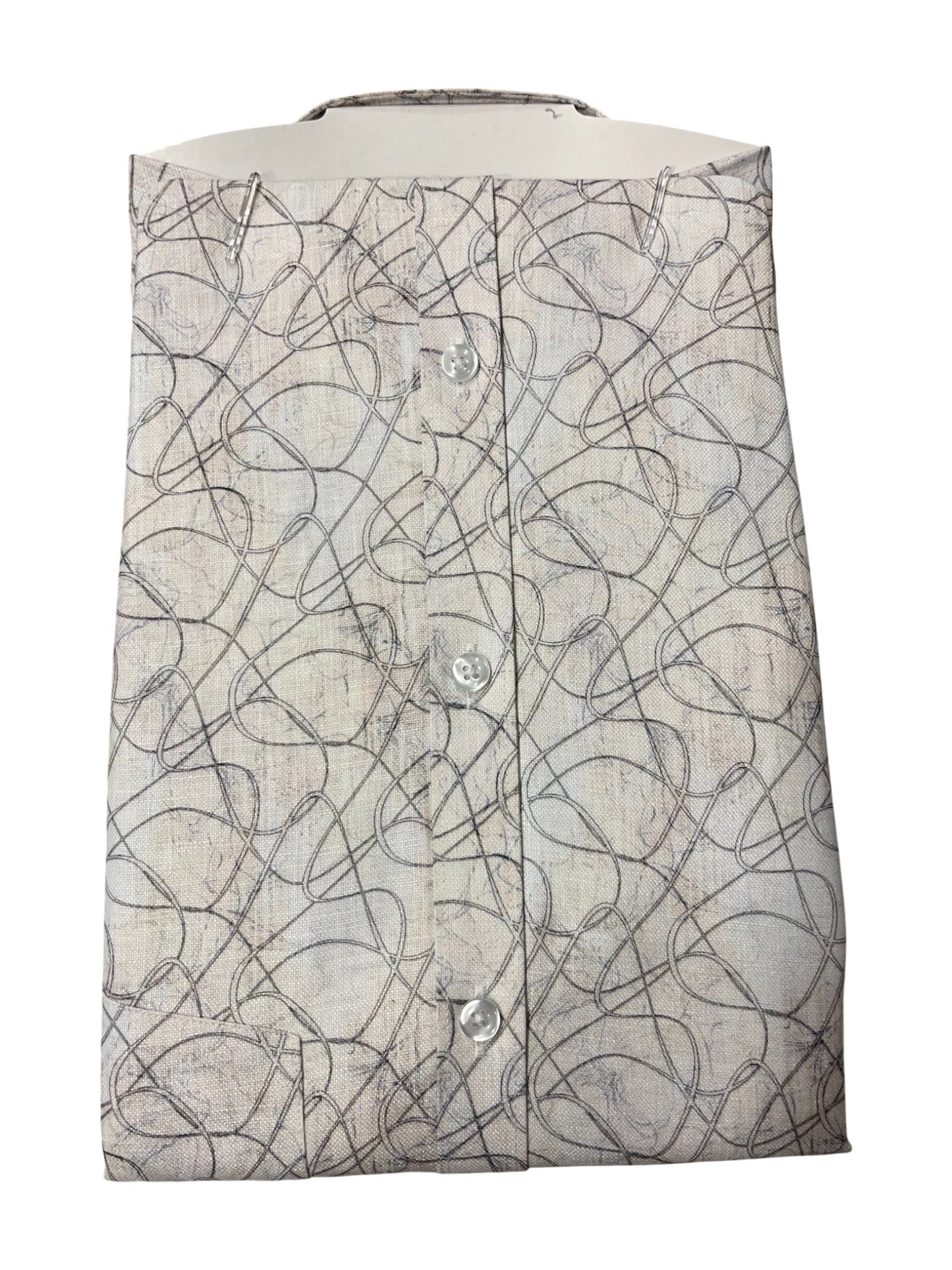 Southloom Pure Cotton Beige Printed Shirt (XL FS)