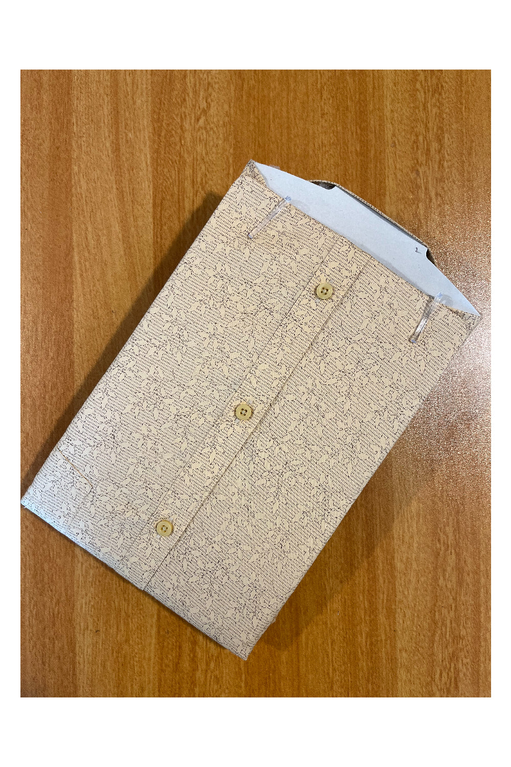 Pure Cotton Yellow Printed Shirt (46 FS)