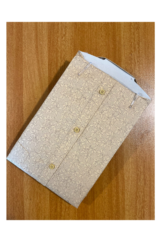 Pure Cotton Yellow Printed Shirt (46 FS)