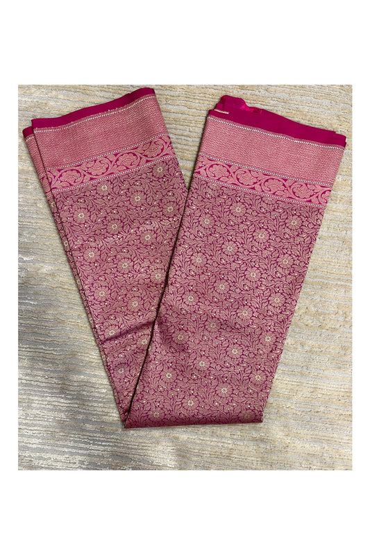 Southloom Banarasi Silk Saree with Woven Work in and Magenta