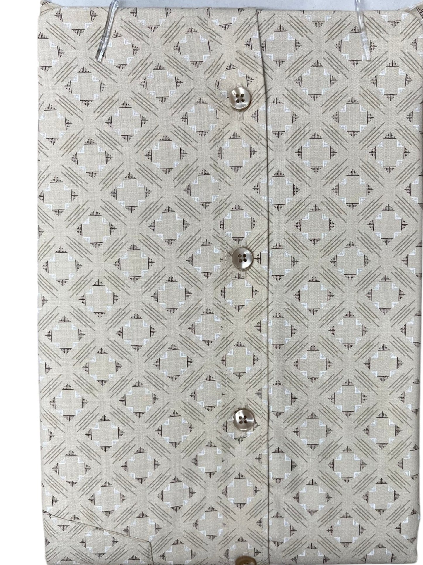 Southloom Pure Cotton Beige Printed Shirt SLSHIRT 38FS