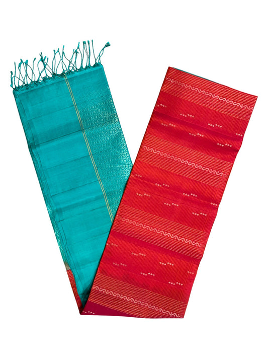 Southloom Pure Handloom Bridal Kanchipuram Silk Saree with Korvai Work