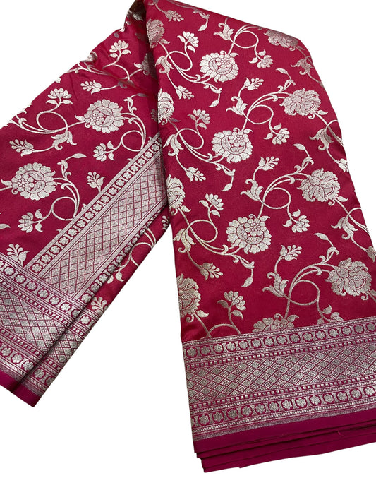 Southloom Pure Banarasi Silk Saree with Woven Work on Body and Borders