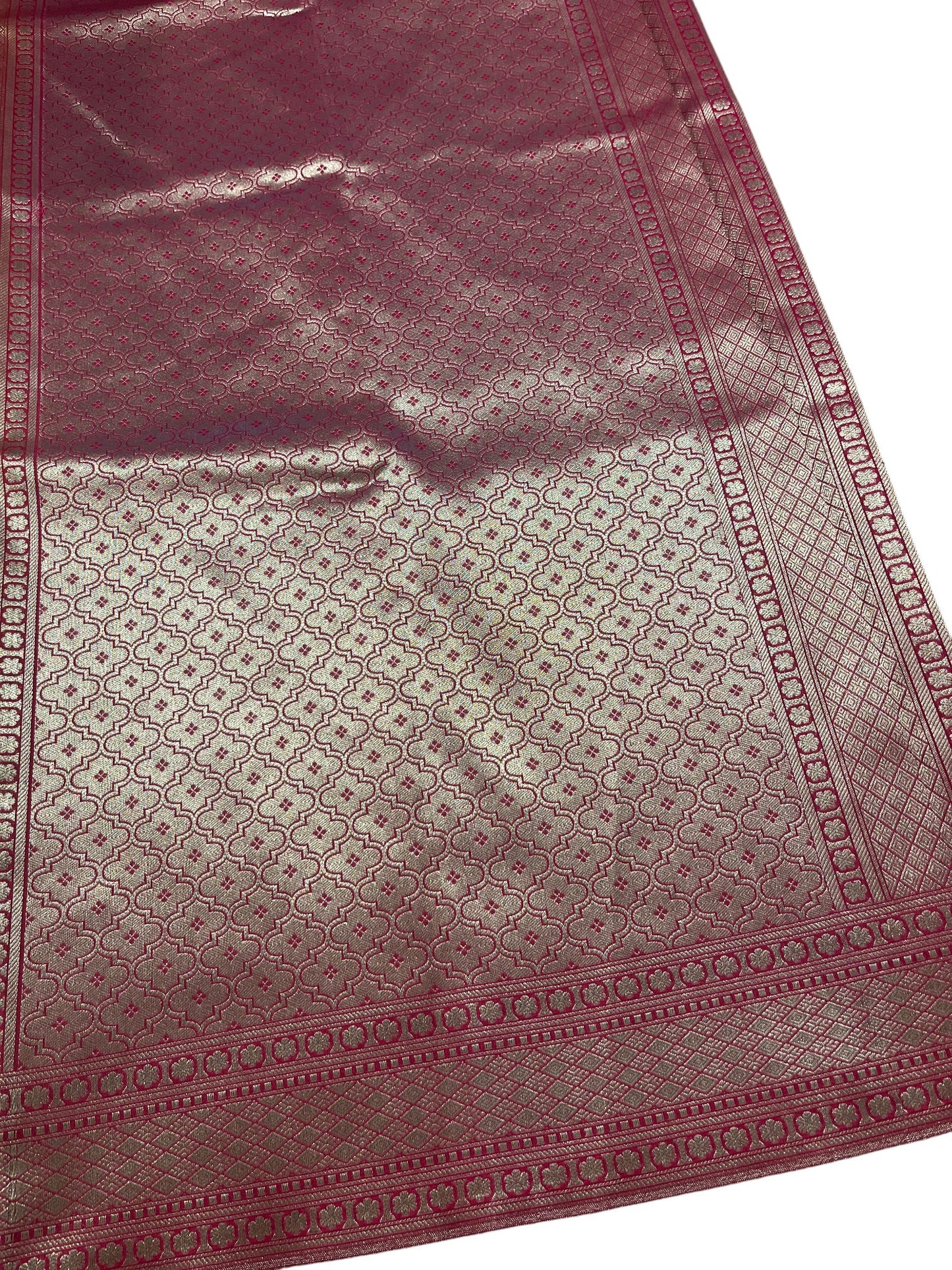 Southloom Pure Banarasi Silk Saree with Woven Work on Body and Borders