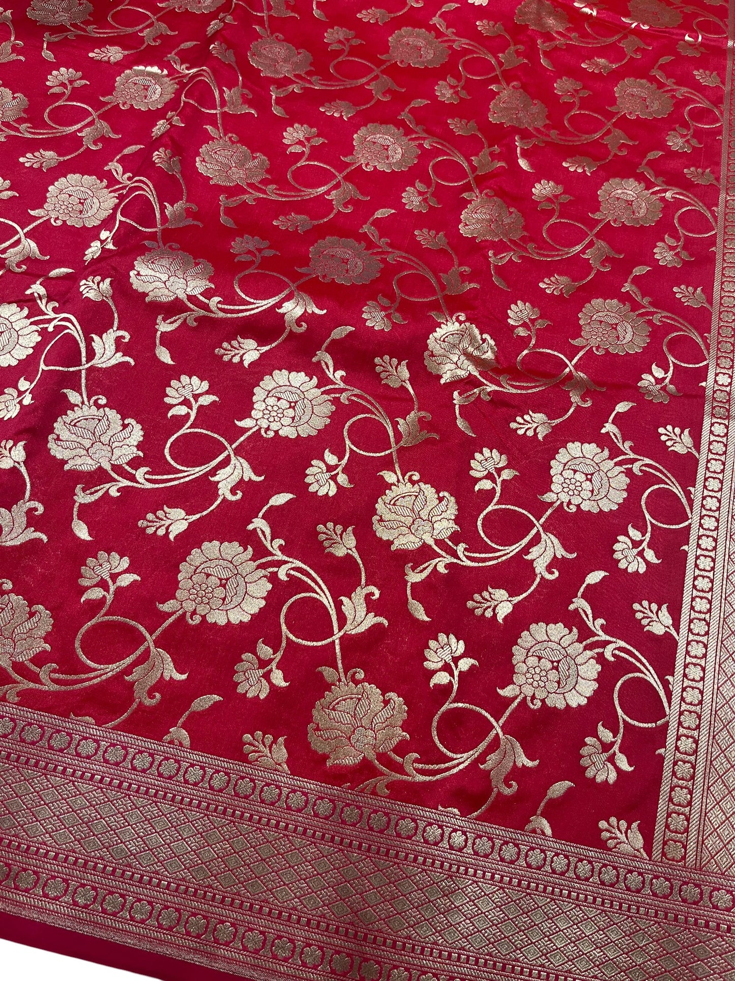 Southloom Pure Banarasi Silk Saree with Woven Work on Body and Borders