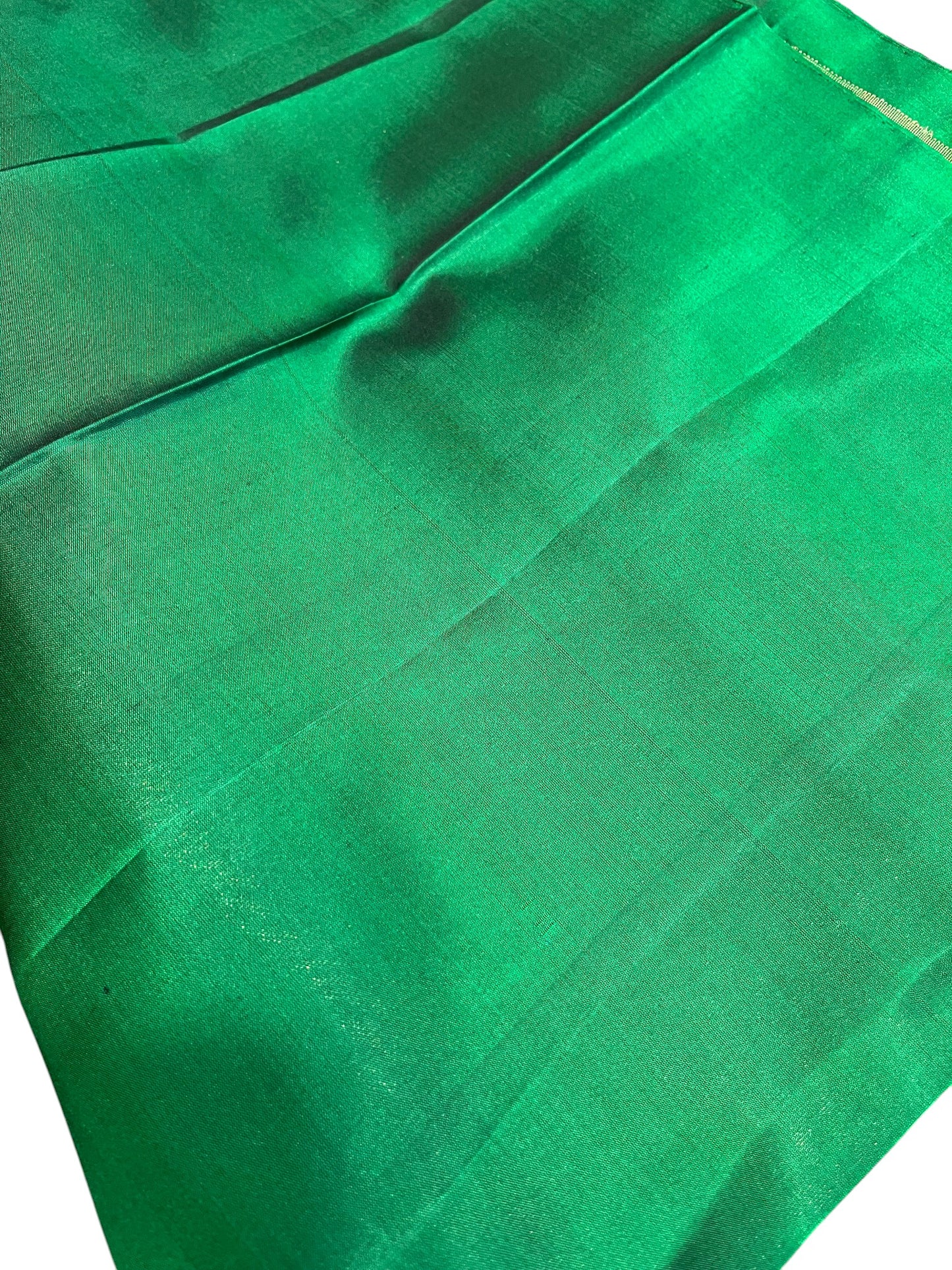 Southloom Pure Handloom Kanchipuram Silk Saree with Korvai Work (Maroon & Green)