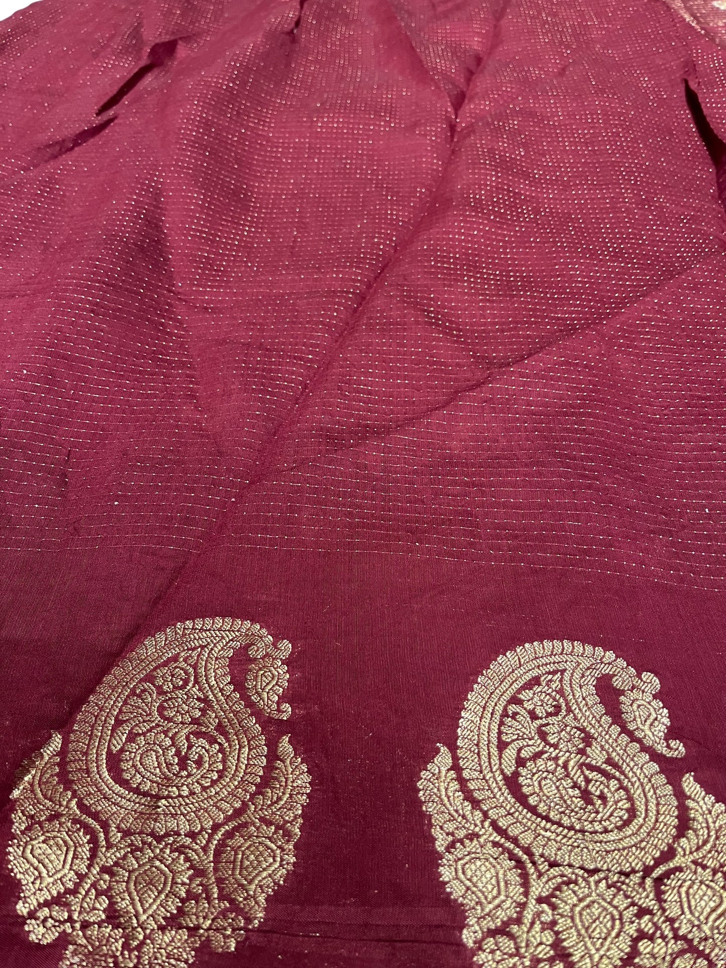 Southloom Georgete Banarasi Silk Saree with Woven Work on Body and Borders